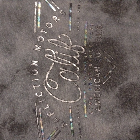 AFFLICTIONS v-neck t-shirt size medium motor customs - Picture 6 of 9